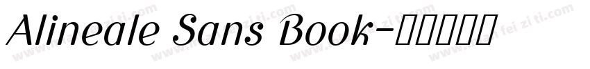 Alineale Sans Book字体转换
